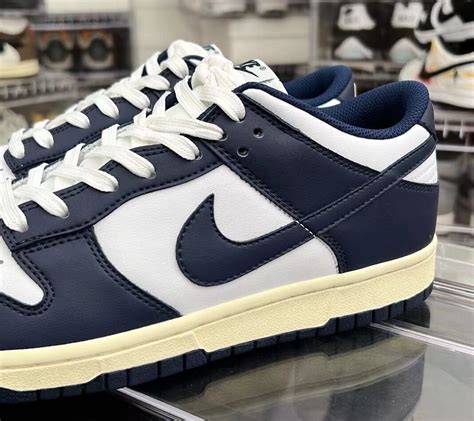 nike dunks navy blue|nike dunk low vintage navy.